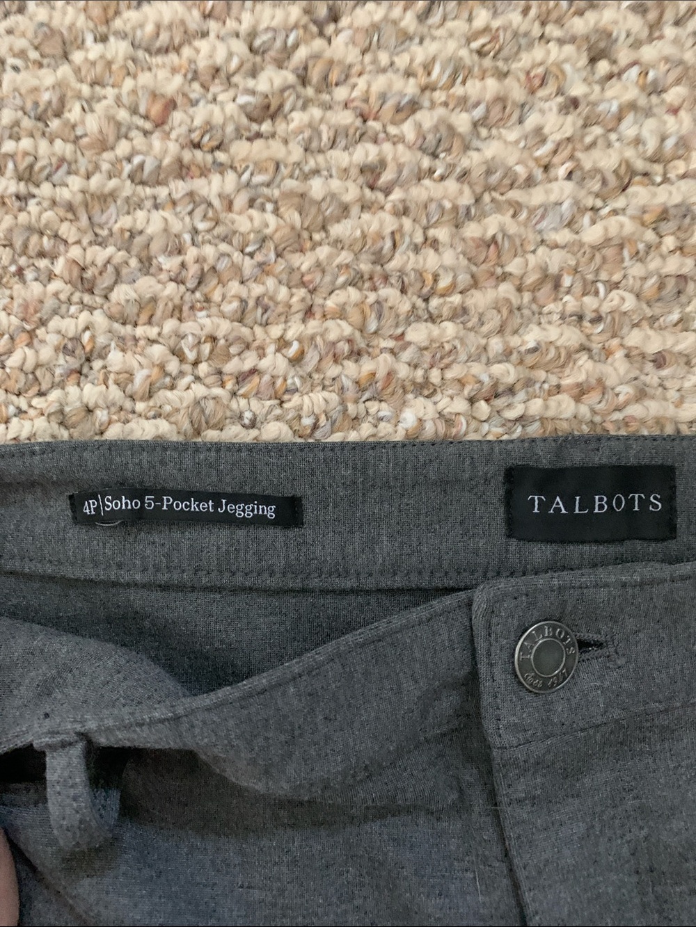 Talbots Soho 5 Pocket Jegging - Charcoal Gray - Picture 2 of 7